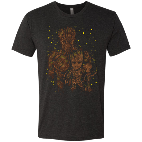 T-Shirts Vintage Black / S The evolution of Groot Men's Triblend T-Shirt