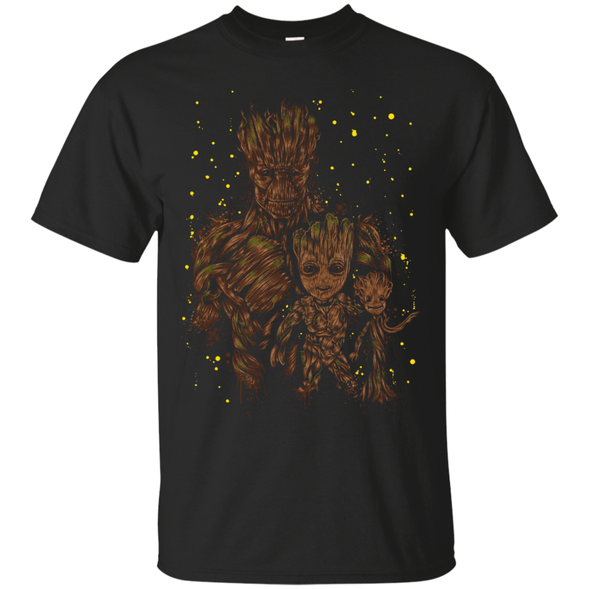 T-Shirts Black / S The evolution of Groot T-Shirt