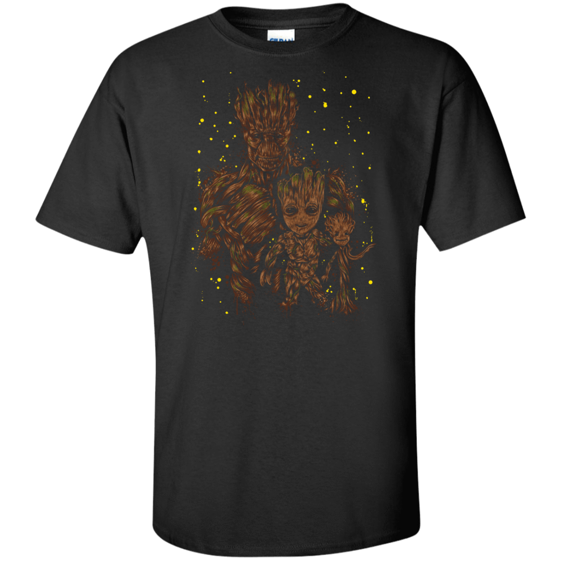T-Shirts Black / XLT The evolution of Groot Tall T-Shirt