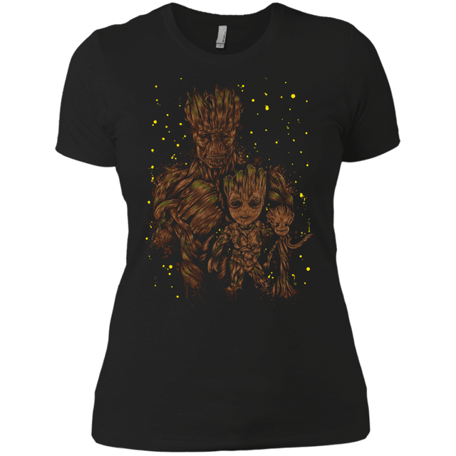 T-Shirts Black / X-Small The evolution of Groot Women's Premium T-Shirt