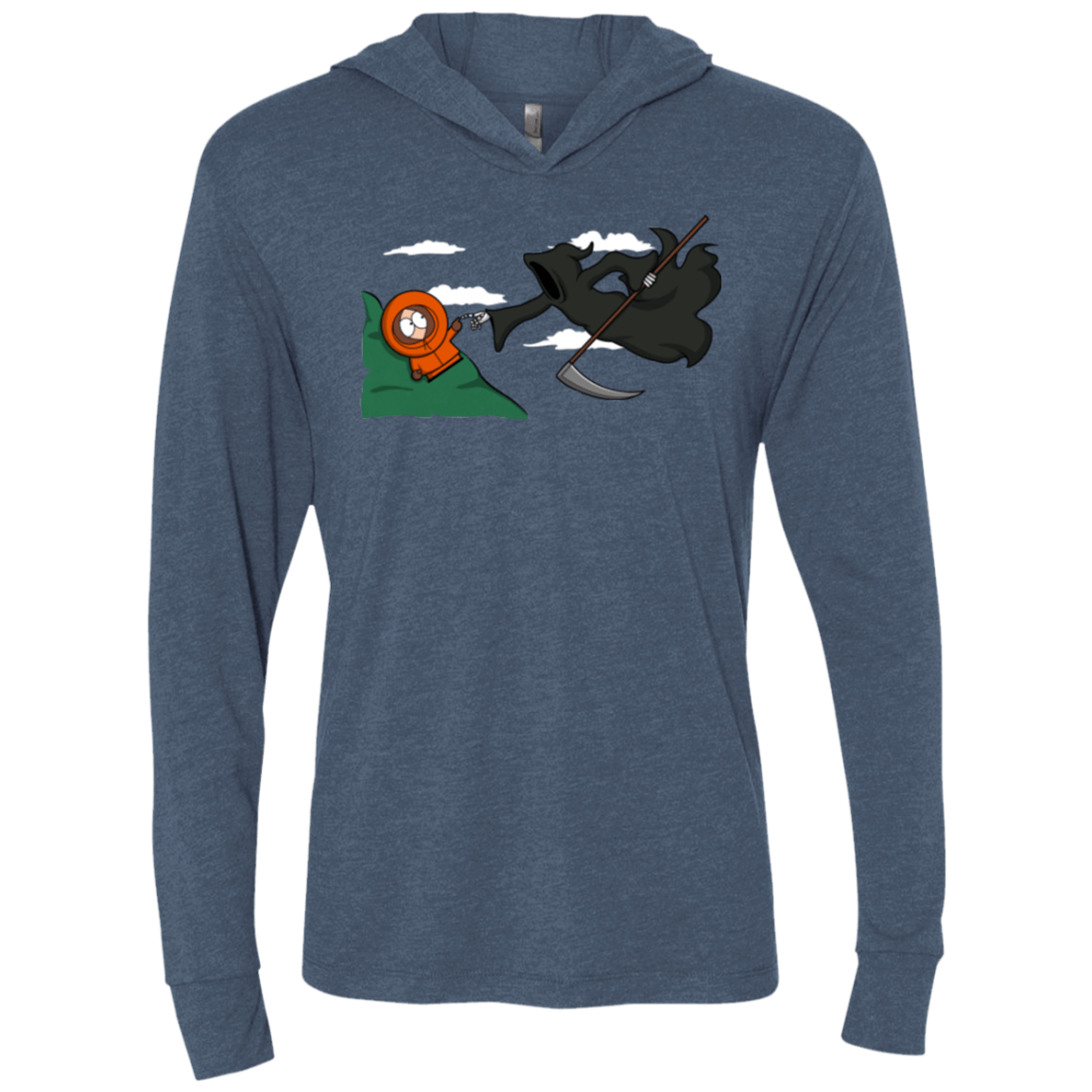 The Extinction Triblend Long Sleeve Hoodie Tee