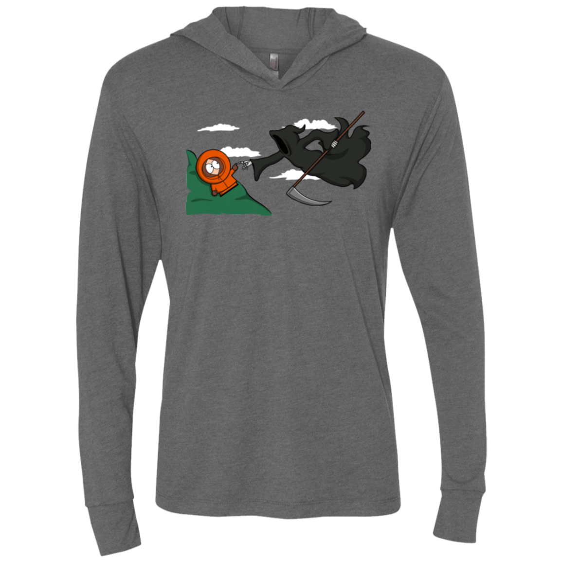 The Extinction Triblend Long Sleeve Hoodie Tee