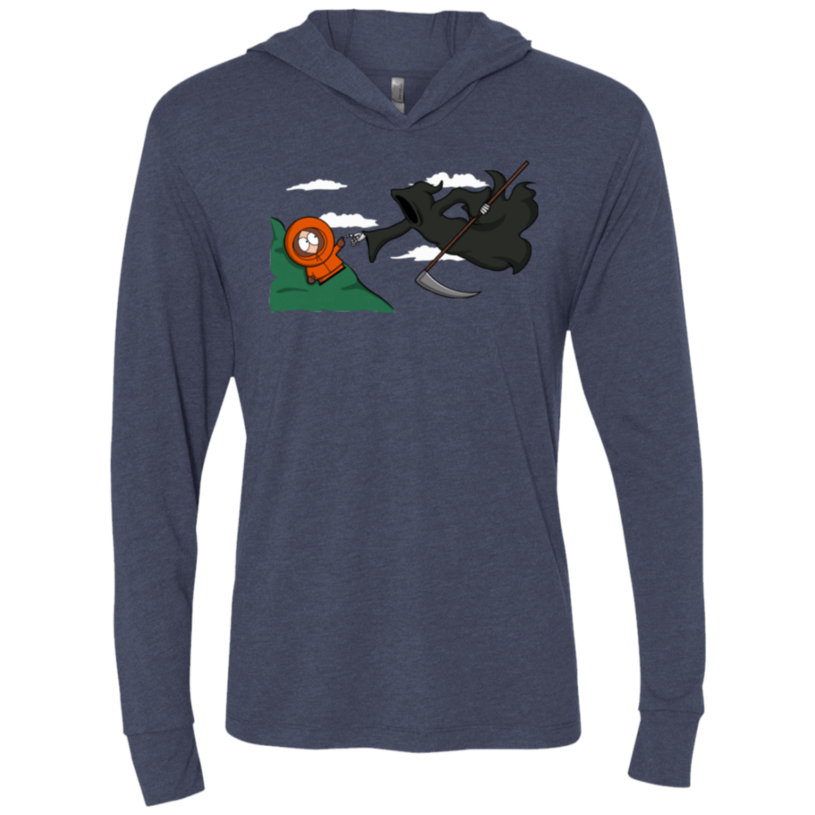 T-Shirts Vintage Navy / X-Small The Extinction Triblend Long Sleeve Hoodie Tee