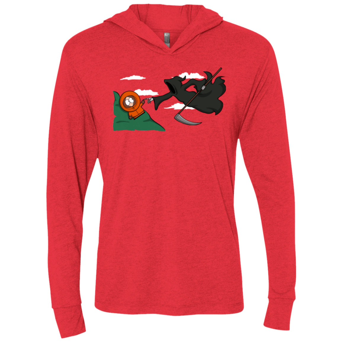 T-Shirts Vintage Red / X-Small The Extinction Triblend Long Sleeve Hoodie Tee