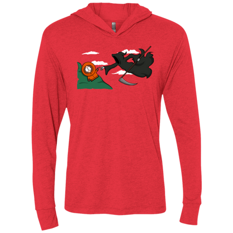 T-Shirts Vintage Red / X-Small The Extinction Triblend Long Sleeve Hoodie Tee