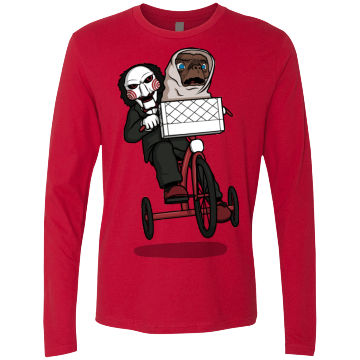 T-Shirts Red / Small The Extra Terrifying Men's Premium Long Sleeve