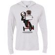 T-Shirts Heather White / X-Small The Extra Terrifying Triblend Long Sleeve Hoodie Tee