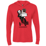 T-Shirts Vintage Red / X-Small The Extra Terrifying Triblend Long Sleeve Hoodie Tee