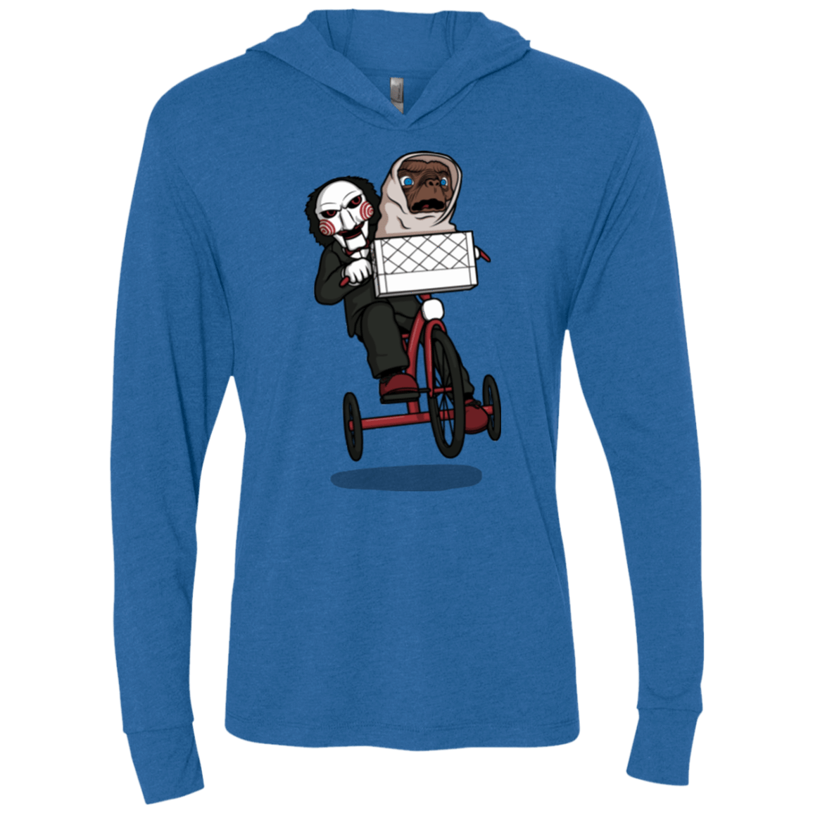 T-Shirts Vintage Royal / X-Small The Extra Terrifying Triblend Long Sleeve Hoodie Tee