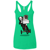 T-Shirts Envy / X-Small The Extra Terrifying Women's Triblend Racerback Tank