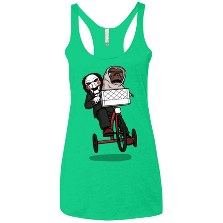 T-Shirts Envy / X-Small The Extra Terrifying Women's Triblend Racerback Tank