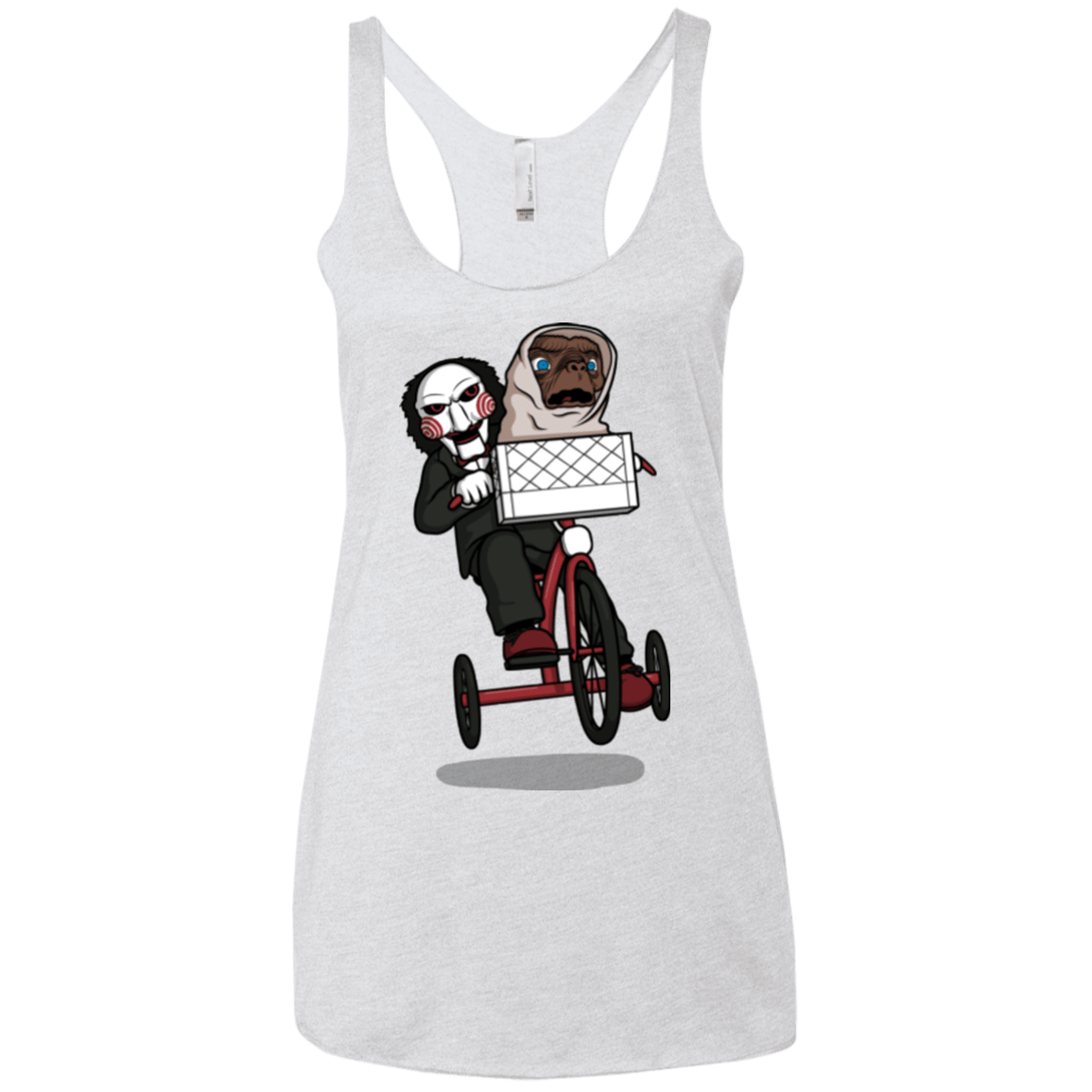 T-Shirts Heather White / X-Small The Extra Terrifying Women's Triblend Racerback Tank