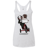 T-Shirts Heather White / X-Small The Extra Terrifying Women's Triblend Racerback Tank