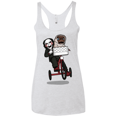 T-Shirts Heather White / X-Small The Extra Terrifying Women's Triblend Racerback Tank