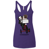 T-Shirts Purple Rush / X-Small The Extra Terrifying Women's Triblend Racerback Tank