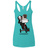 T-Shirts Tahiti Blue / X-Small The Extra Terrifying Women's Triblend Racerback Tank