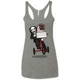 T-Shirts Venetian Grey / X-Small The Extra Terrifying Women's Triblend Racerback Tank