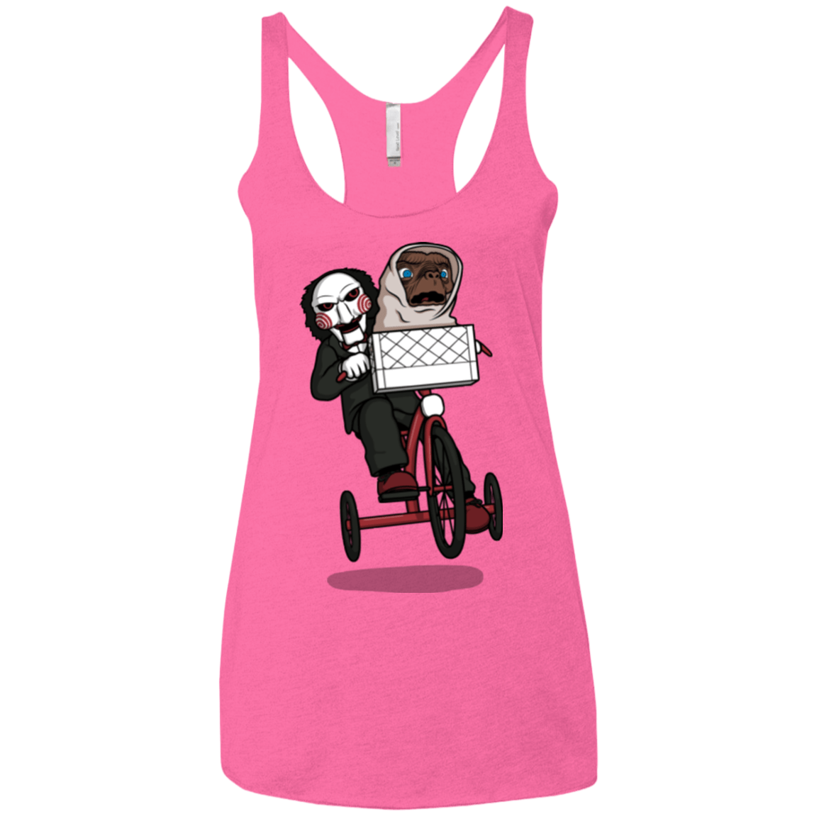 T-Shirts Vintage Pink / X-Small The Extra Terrifying Women's Triblend Racerback Tank