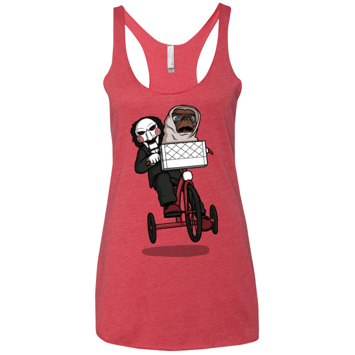 T-Shirts Vintage Red / X-Small The Extra Terrifying Women's Triblend Racerback Tank