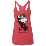 T-Shirts Vintage Red / X-Small The Extra Terrifying Women's Triblend Racerback Tank