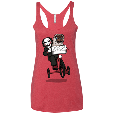 T-Shirts Vintage Red / X-Small The Extra Terrifying Women's Triblend Racerback Tank
