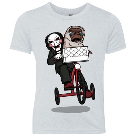 T-Shirts Heather White / YXS The Extra Terrifying Youth Triblend T-Shirt