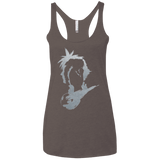 T-Shirts Macchiato / X-Small THE FANTASY IS BACK Women's Triblend Racerback Tank