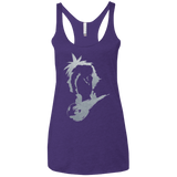 T-Shirts Purple / X-Small THE FANTASY IS BACK Women's Triblend Racerback Tank