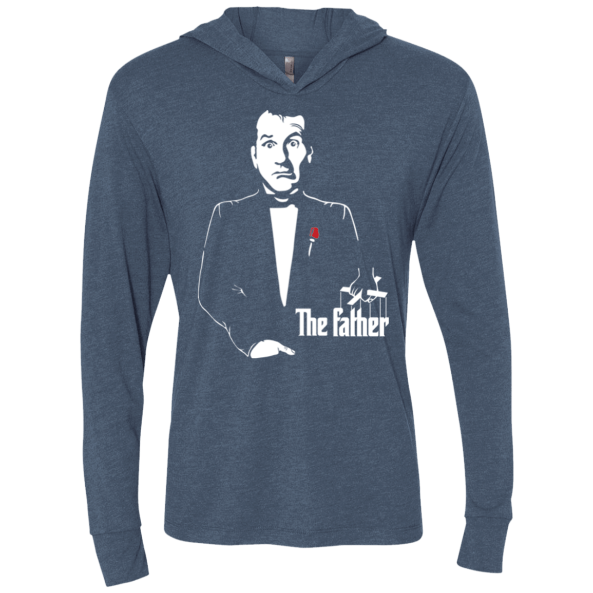 T-Shirts Indigo / X-Small The Father Triblend Long Sleeve Hoodie Tee