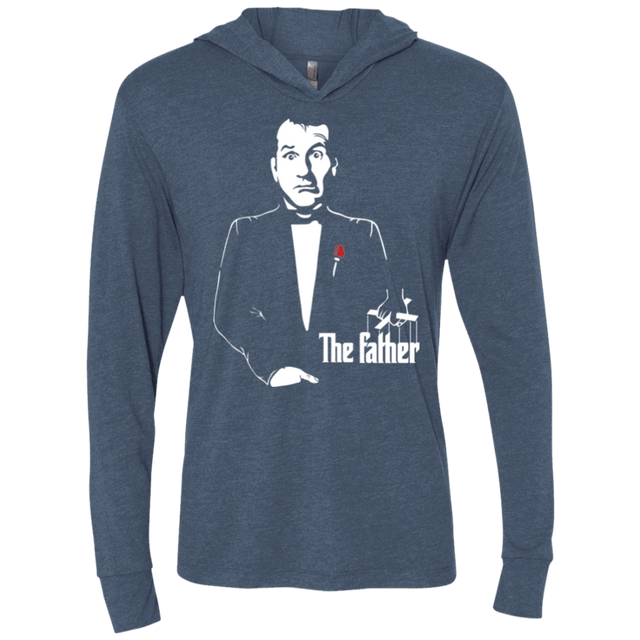 T-Shirts Indigo / X-Small The Father Triblend Long Sleeve Hoodie Tee