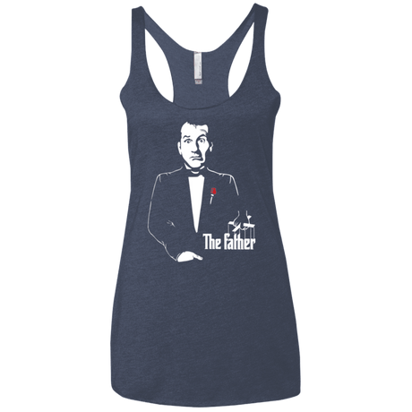 T-Shirts Vintage Navy / X-Small The Father Women's Triblend Racerback Tank