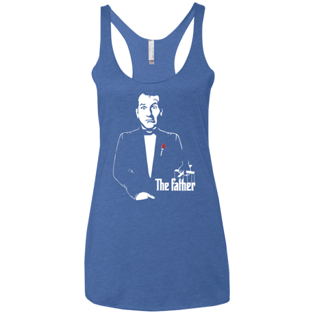 T-Shirts Vintage Royal / X-Small The Father Women's Triblend Racerback Tank