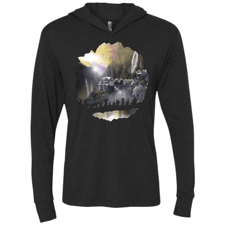 T-Shirts Vintage Black / X-Small The Fellowship Triblend Long Sleeve Hoodie Tee