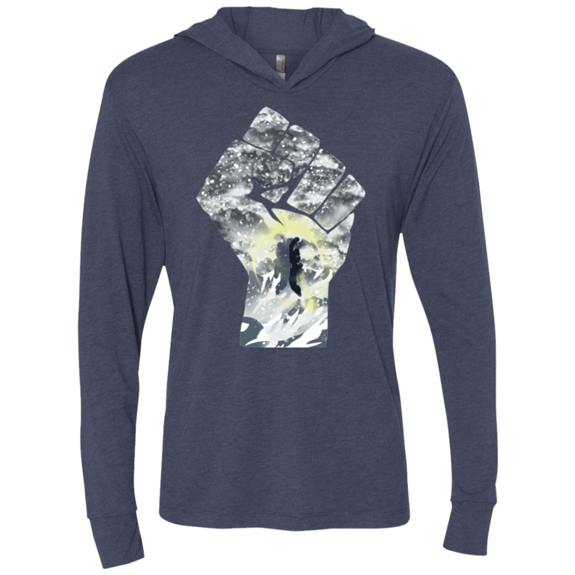 T-Shirts Vintage Navy / X-Small The Fighters Triblend Long Sleeve Hoodie Tee