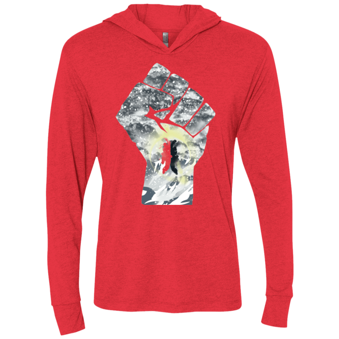 T-Shirts Vintage Red / X-Small The Fighters Triblend Long Sleeve Hoodie Tee