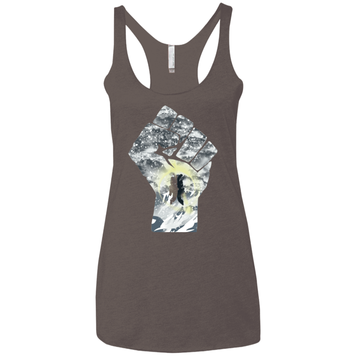 T-Shirts Macchiato / X-Small The Fighters Women's Triblend Racerback Tank