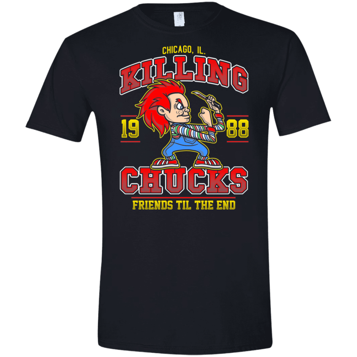 T-Shirts Black / X-Small The Fighting Chucks Men's Semi-Fitted Softstyle