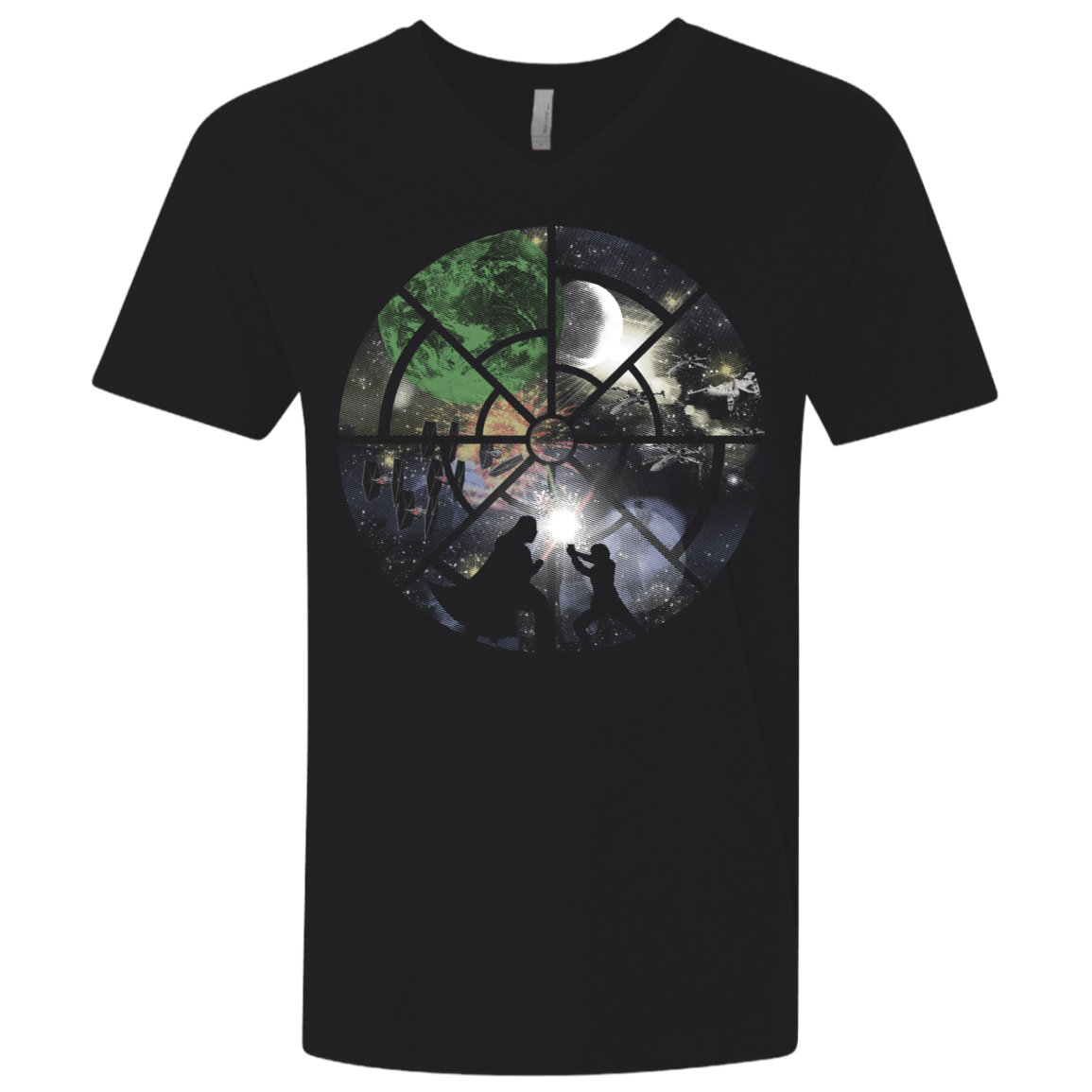 T-Shirts Black / X-Small The Final Battle Men's Premium V-Neck