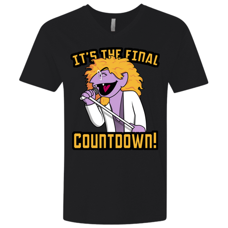 T-Shirts Black / X-Small The Final Countdown Men's Premium V-Neck