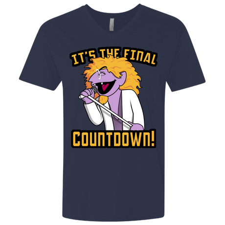 T-Shirts Midnight Navy / X-Small The Final Countdown Men's Premium V-Neck