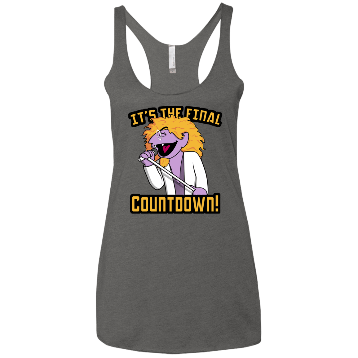 The Final Countdown Women's Triblend Racerback Tank