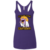 The Final Countdown Women's Triblend Racerback Tank