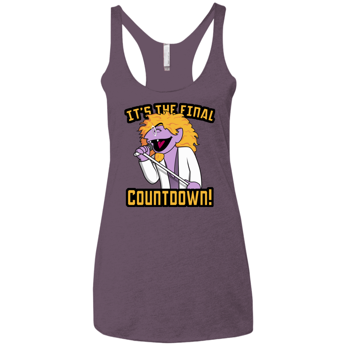 T-Shirts Vintage Purple / X-Small The Final Countdown Women's Triblend Racerback Tank
