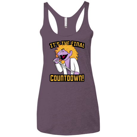 T-Shirts Vintage Purple / X-Small The Final Countdown Women's Triblend Racerback Tank