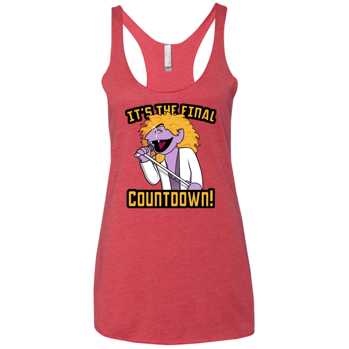 The Final Countdown Women's Triblend Racerback Tank
