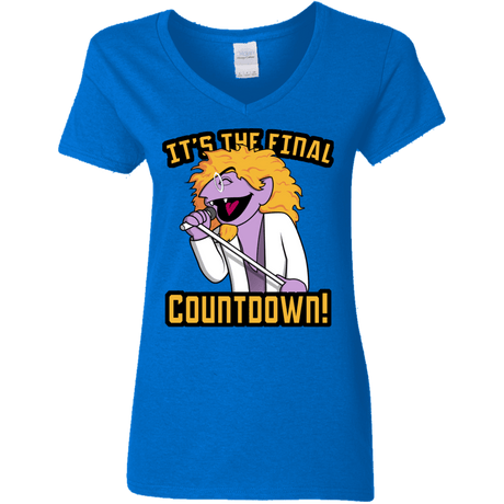 T-Shirts Royal / S The Final Countdown Women's V-Neck T-Shirt