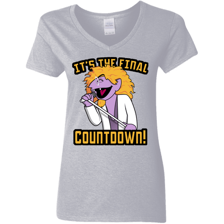 T-Shirts Sport Grey / S The Final Countdown Women's V-Neck T-Shirt