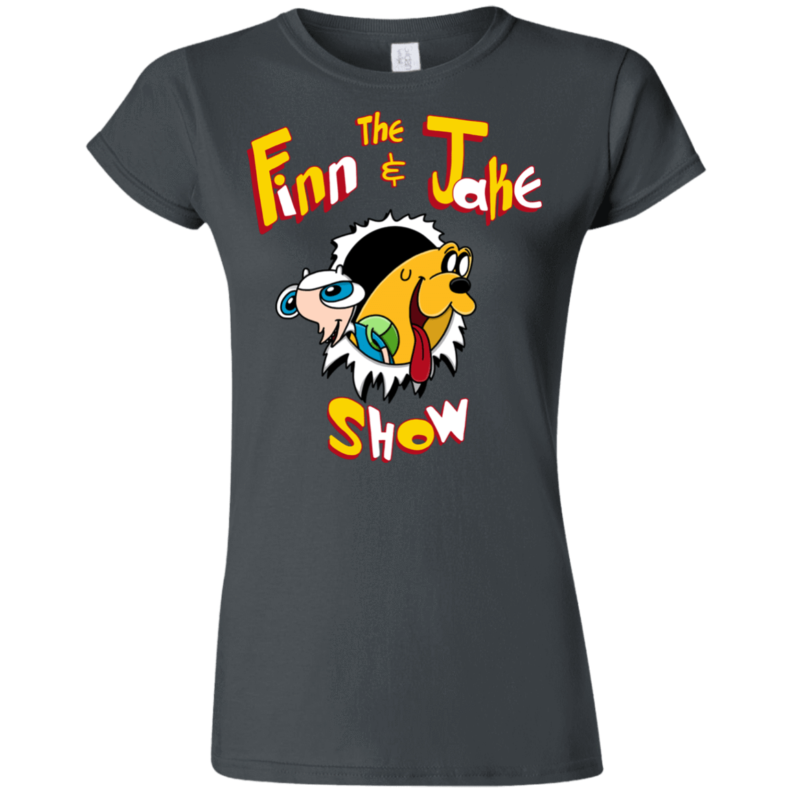 T-Shirts Charcoal / S The Finn and Jake Show Junior Slimmer-Fit T-Shirt