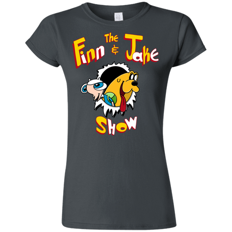 T-Shirts Charcoal / S The Finn and Jake Show Junior Slimmer-Fit T-Shirt