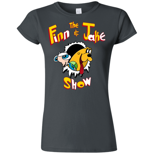 T-Shirts Charcoal / S The Finn and Jake Show Junior Slimmer-Fit T-Shirt